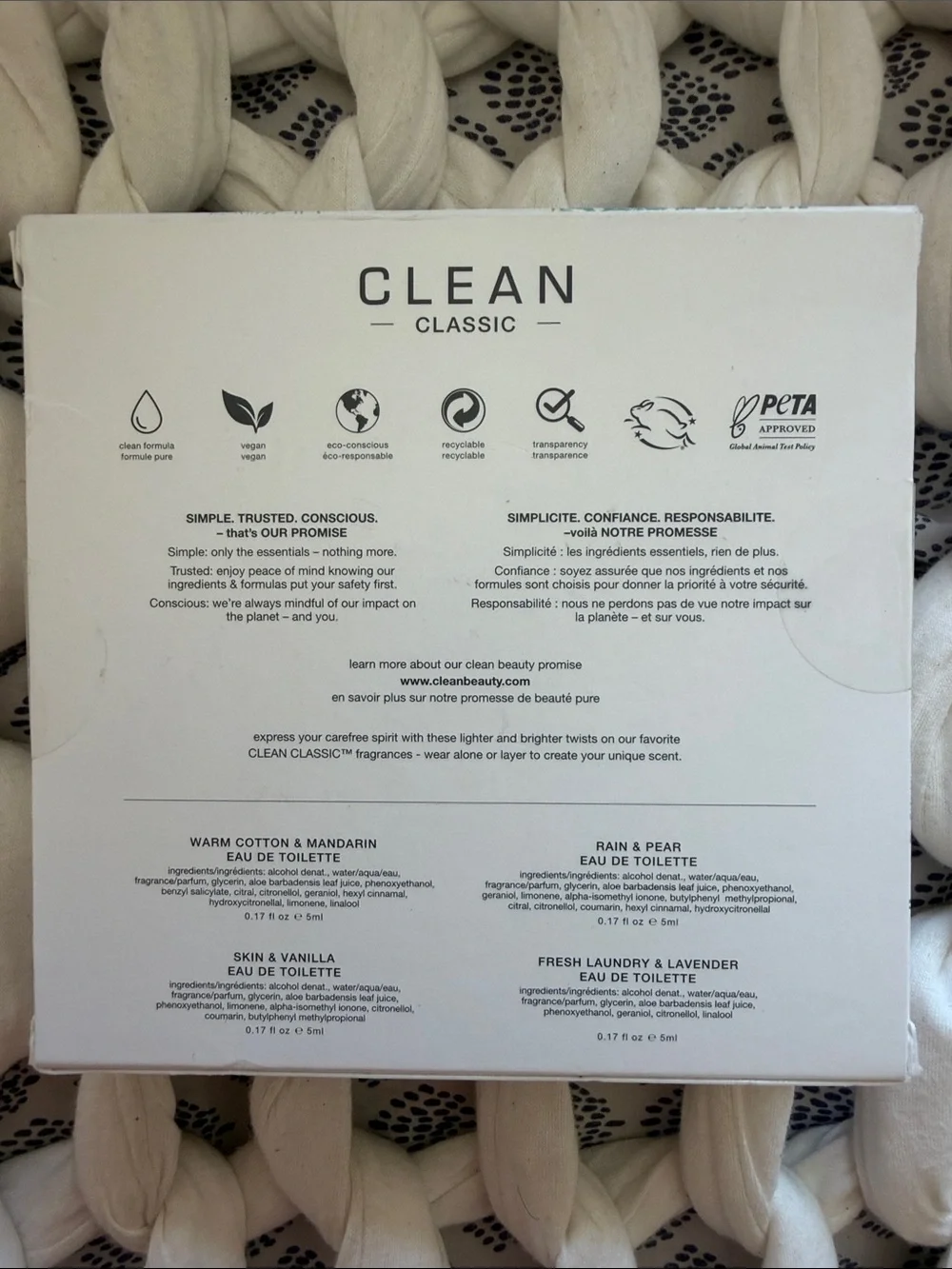 NIB CLEAN RESERVE Classic Rollerball Layering Set